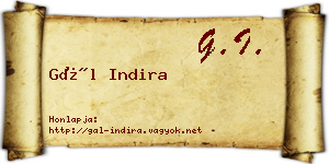 Gál Indira névjegykártya